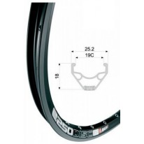 Обід Mach1 250 DISC 700C 28" 32 отв. чорн, AV, 520g